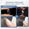 Modelones Medium Almond Nail Tips, 360pcs Pre-etched Clear Fake Nails