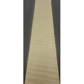 Anigre Figured Wood Veneer 2" x 42" raw 1/42" Thickness Flexible Sample roll