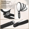Unbranded Double Sided Folding Hand Mirror, Adjustable Magnification for Makeup