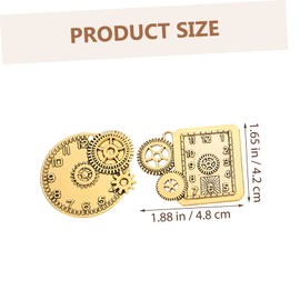 DOITOOL 40Pcs Retro Punk Metal DIY Charms for Jewelry Making Small Watch Dial Decorative Gears Accessories for Crafting Unique Handicrafts and Ornaments