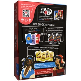 VerRÄTER AN Bord - Board Games I Board Games I Card Game I 3-8 Players I Family Game from 10 Years