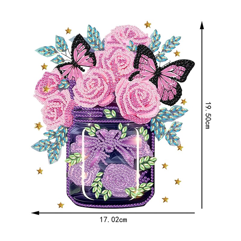 Zamety Diamond Painting Pendant, Diamond Painting Flowers, Vase Diamond Painting