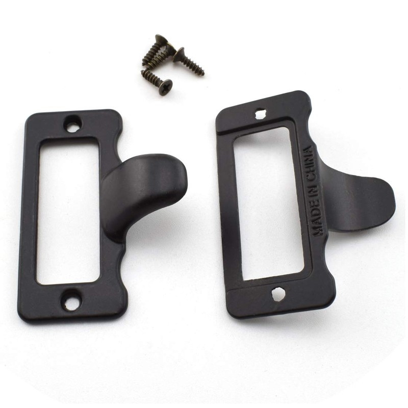 Antique Label Holder Pull Handle, OZXNO 10-Pack Vintage Black Zinc