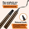 Beard Pencil Filler,Brown Tattoo Eyebrow Pen with Fork Tip,Waterproof, Long