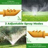 IcyByte Rotating Flower Garden Sprinkler for Yard, Adjustable Spray Modes,