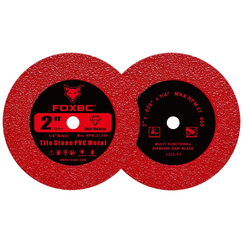 FOXBC 2 Inch Diamond Blades Tile Glass Multi-Material Cut Wheels