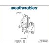 Weatherables Keystone Black Zinc Diecast Metal 1-Sided Key-Lockable Gate Latch