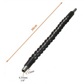 Flexible Soft Shaft POWERTOOL 1/4" Hex 300MM Screwdriver Universal Holder for Use in Places with Limited Access, Bends, Twist (Red, 2PCS)