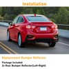 Abodvu Compatible with Chevy Cruze Rear Bumper Reflector 2016-2019,Left Driver