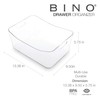 BINO | Plastic Organizer Bins, Large - 4 Pack |