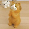 Generic Adorno Gato Para Teléfono Tableta Portalápices Manos Ocelote