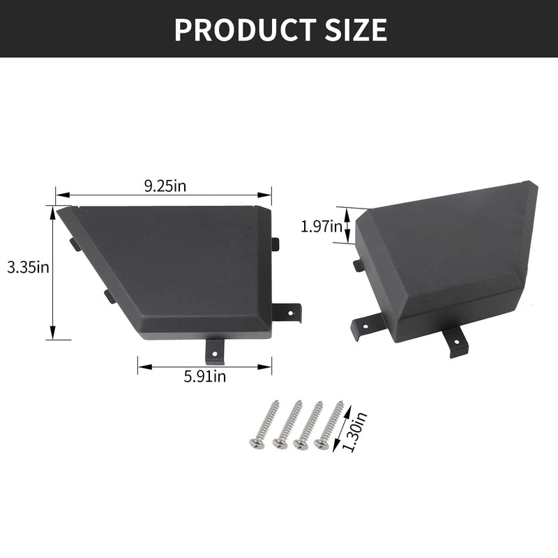 Hoolcar Front Door Storage Pockets, Side Insert Organizer Box Metal