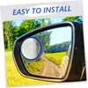 ULTECHNOVO 1pair Wide Angle Cup Blind Mirrors for Car Safety