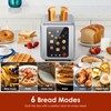 WHALL Full Touch Screen Toaster 2 Slice, 1.5'' Wide Slot
