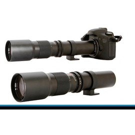 High-Power 500mm/1000mm f/8 Manual Telephoto Lens for Nikon D90, D500, D3000, D3100, D3200, D3300, D3400, D5000, D5100, D5200, D5300, D5500, D7000, D7100, D7200, D300, D300s, D600, D610, D700, D750,