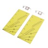 2set Seam Guide Ruler Strong Magnetic Stainless Steel Transparent Acrylic