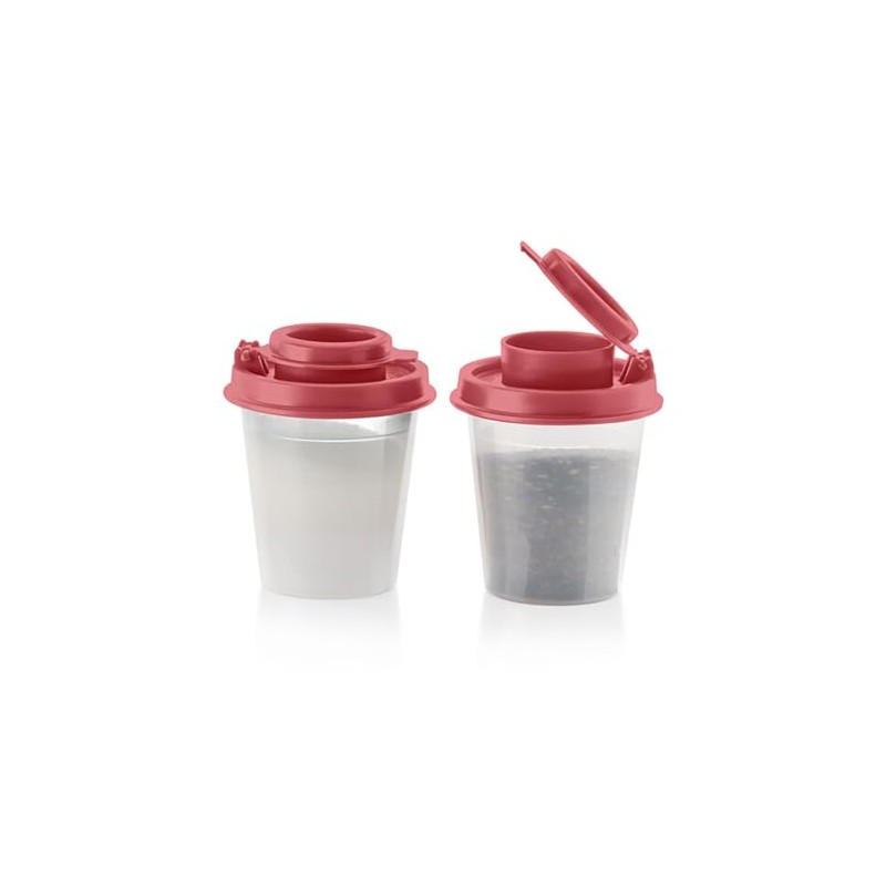 Tupperware Tupper Mini Midget Salt and Pepper Shakers 2 Ounce