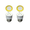 WPJCS E26/E27 Light Bulb to Socket Adapter Waterproof, 3Prong Light