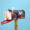 Dujiea Wood Texas Flag Star Mailbox Cover Mailbox Wraps, Waterproof