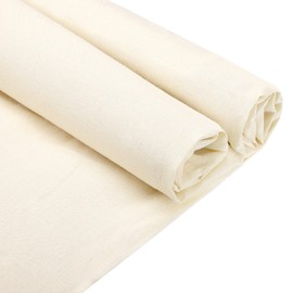 10 Yards Cotton Muslin Fabric Textile Unbleached Natural Cotton Fabric Bleached or Unbleached Muslin Cloth 63 Inches Wide Muslin Roll Fabric Backing Material Quilting Sewing Draping Fabric (Natural)