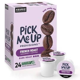 Staples Pick Me Up French Roast Coffee Pods, Dark Roast, 24/BX