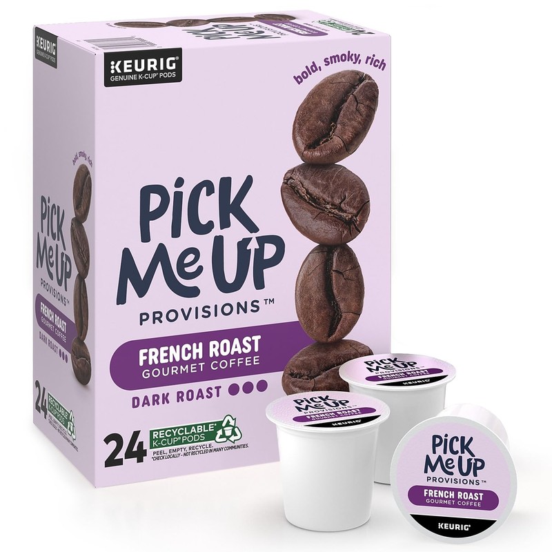 Staples Pick Me Up French Roast Coffee Pods, Dark Roast,