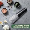 Black Granite Pestle,Pestle Only, Natural Stone Spice Grinder & Muddler,
