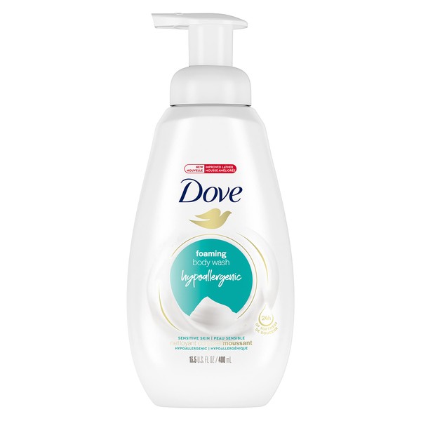 Dove Instant Foaming Body Wash for Softer and Smoother Skin