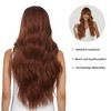 GrandSail Ombre Brown Long Curly Hair Bangs Synthetic Heat Resistant