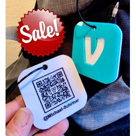 Venmo QR Code Backpack Bag Tag For School, Sports, Mobile Business Venmo Sign