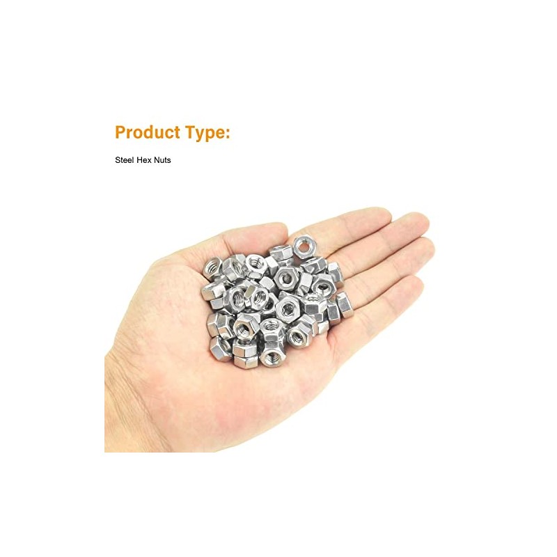 TERF M3 Hex Hexagon Nut (3mm) Steel Full Nuts -