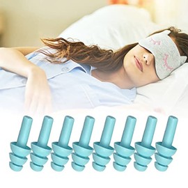 4 Pares Tapones de Oidos Silicona Blanda Reutilizables Cancelacion de Ruido para Dormir Insonorizados Reduccion de Ruido