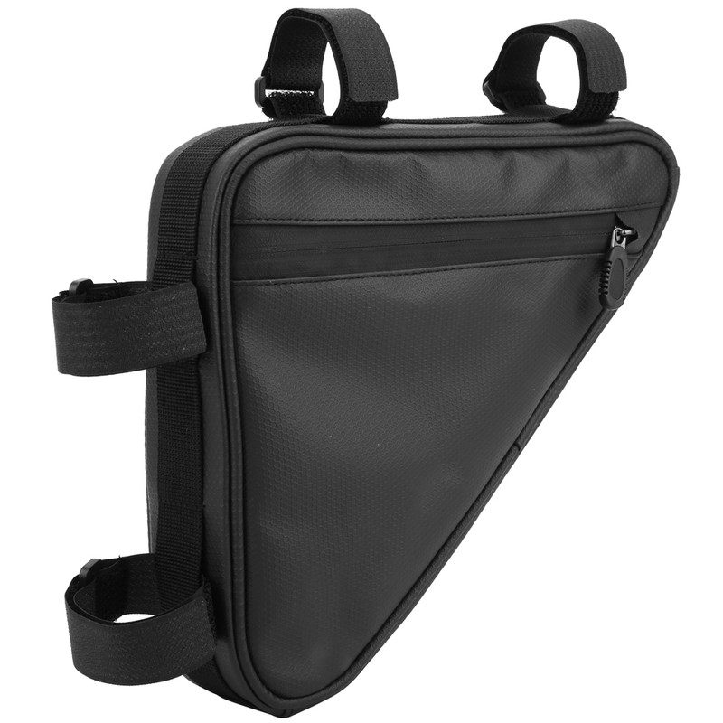 Black Tear Resistance Nylon Triangular Bicycle Kettle Front Beam Bag