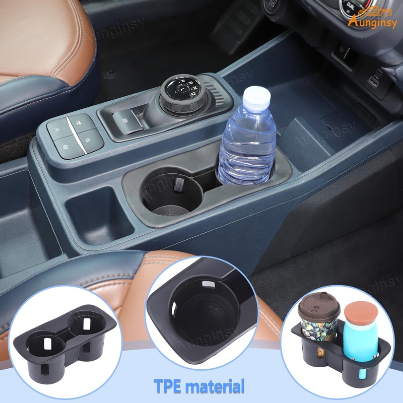 Aunginsy Center Console Cup Holder Protector Compatible with Ford Maverick