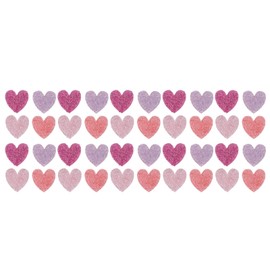 40pcs Heart Shape Rhinestone Patches Fashionable Shiny Multipurpose DIY Iron On Patches for Clothes Shoes Hats