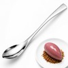 YCHLonlive Quenelle Spoon, 8.82 Inch Stainless Steel Rocher Spoon, Dessert