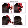 Rizadores De Cabello Sin Calor, 42pcs Rizo Tubos Cabello