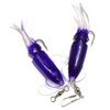 20pks 5-Color 4.5" Fishing Ling Cod Rig Twin Bulb Squids