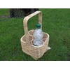 Flaschenkorb, Water Hyacinth Bottle Carrier for 4 Bottles