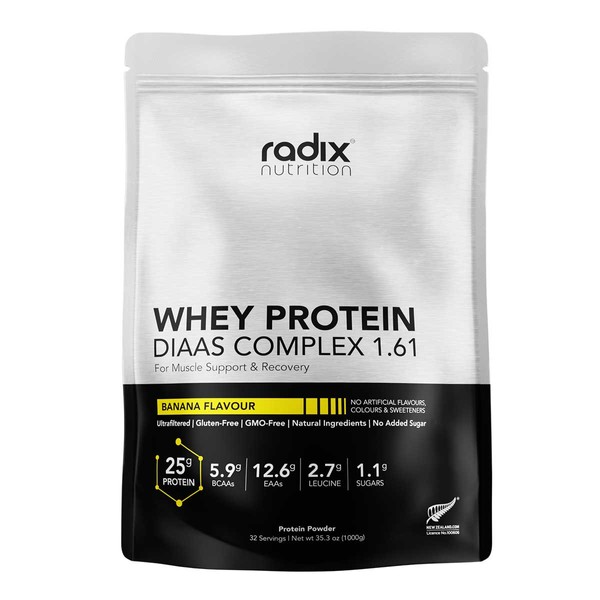 Radix Nutrition Whey Protein DIAAS Complex 1.61 Powder - Banana