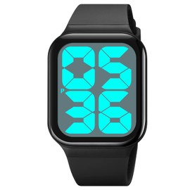 Gosasa Fashion Unisex Digital Sport Watch Easy to Read Big Face Large Number Display 50M Waterproof Outdoor Casual Wristwatch for Men Women