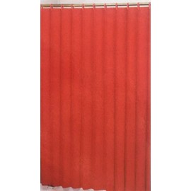 Better Home Deluxe Heavy Weight Shower Curtain Liner Bright Color (Red)