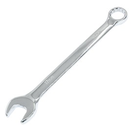 Hordion 17mm Metric Combination Wrench Spanner with 12-Point Box End and Open End Mirror-Chrome Plated High Carbon Steel