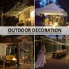Solhice LED Curtain Lights Outdoor 40ft x10ft, 800 LED Plug
