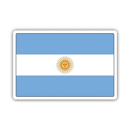 Squiddy Argentina Flag Country Pride - Vinyl Sticker for Car, Laptop, Notebook (5" Wide)