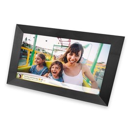 IRRADIO Digital Smart Photo Frame 10 Inches, Touch and Display 1280 x 800 with WiFi and Speaker, with App iOS and Android, Colour Black