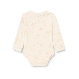 Noppies Unisex Baby Romper Beckemeyer Long Sleeve Toddler Romper Suit, Oatmeal - P611