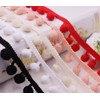 20 Yard Mini Pom Pom Bobble Plain Trim 10mm Bobbles