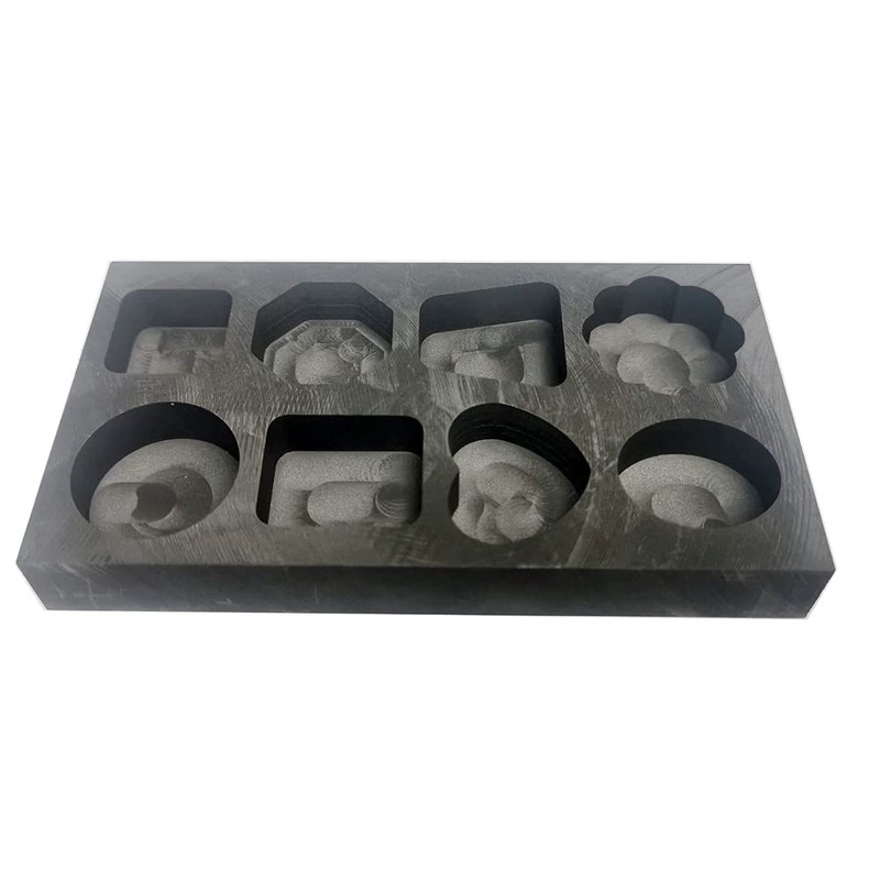 LLF 8-in-1 Graphite Casting Mold for Metal Refining, Scrap Gold