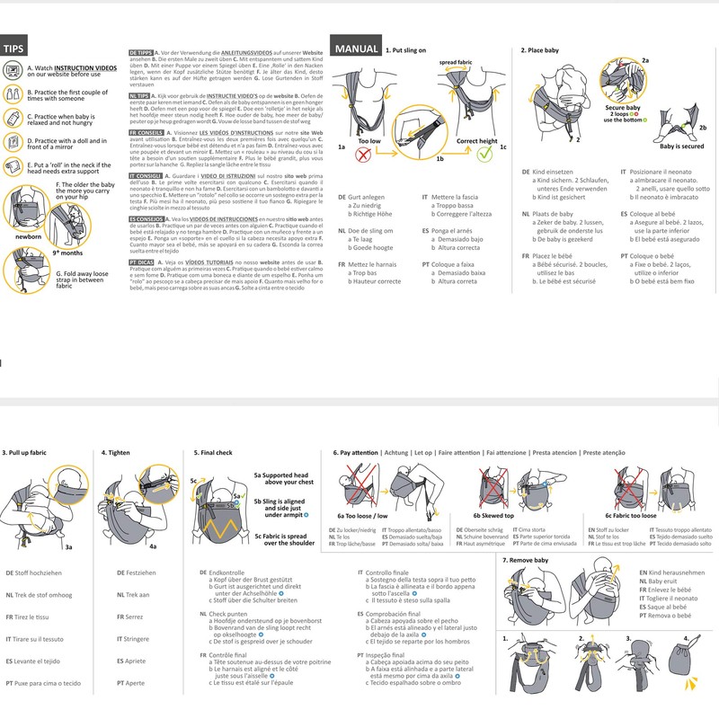 Minimonkey Mini Sling Babytrage – Beige